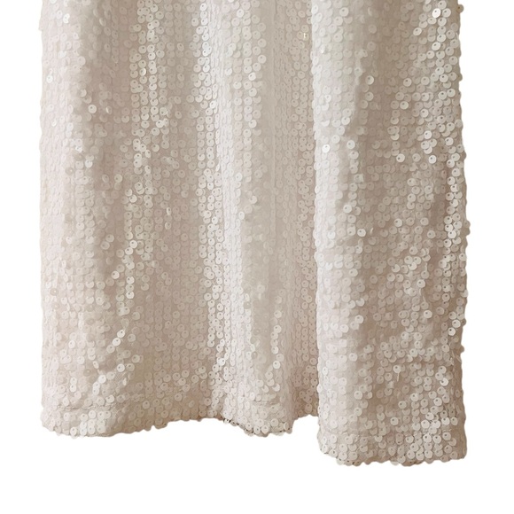 Boston Proper Sequence Racerback Dress. White. New. Size: 8 - Picture 9 of 9